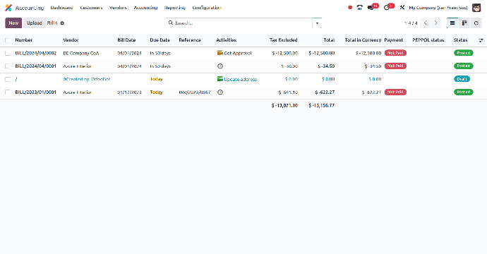 Vendor Bill